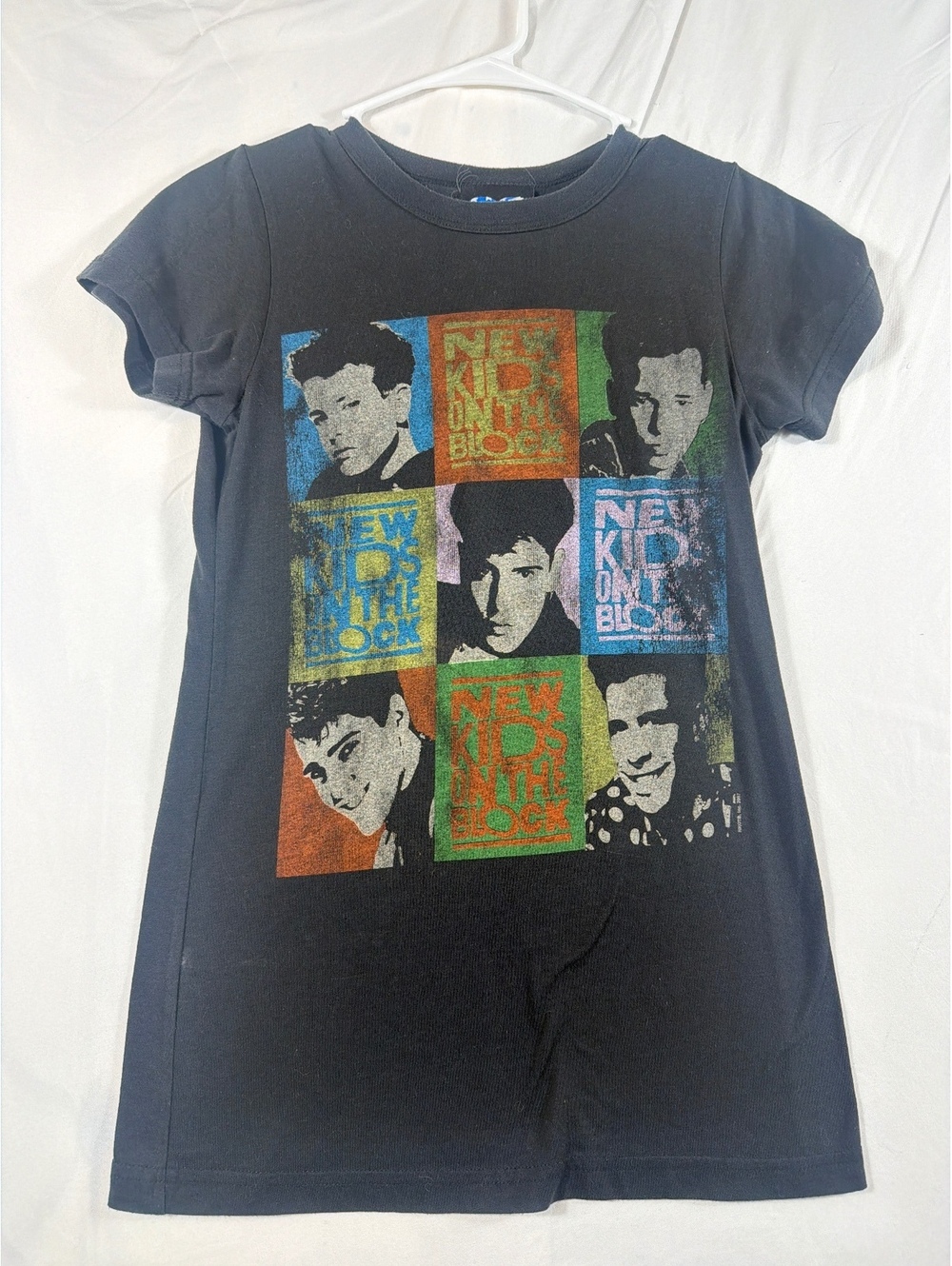 Junk Food New Kids on the Block Black Graphic T-Shirt Dress - Picture 1 of 4